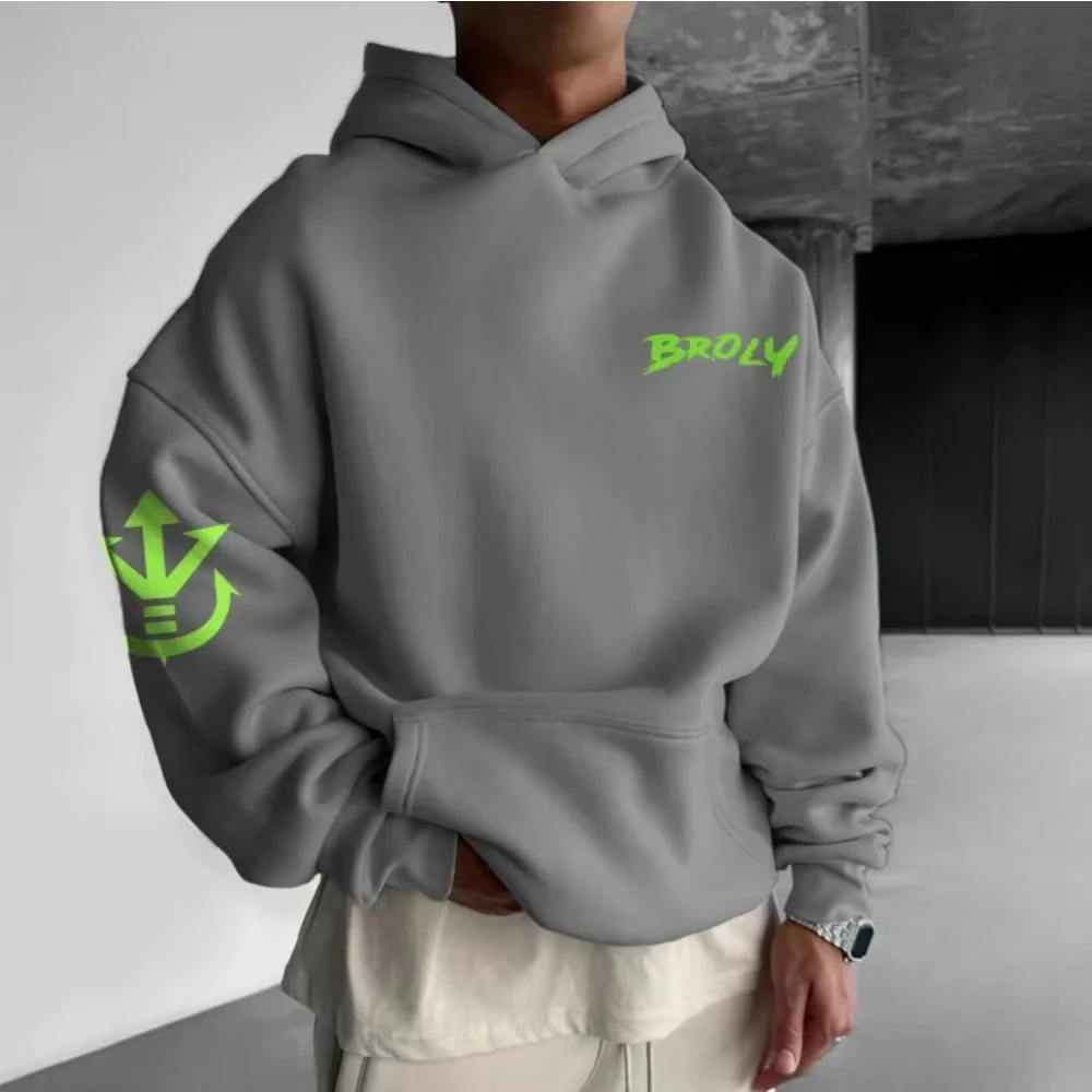 Męska bluza z kapturem Dragon Ball Goku Anime Wiosna i Jesień Chłopięca Bluza Dziecięca Streetwear Długi Rękaw Odzież Rodzinna Zimowa