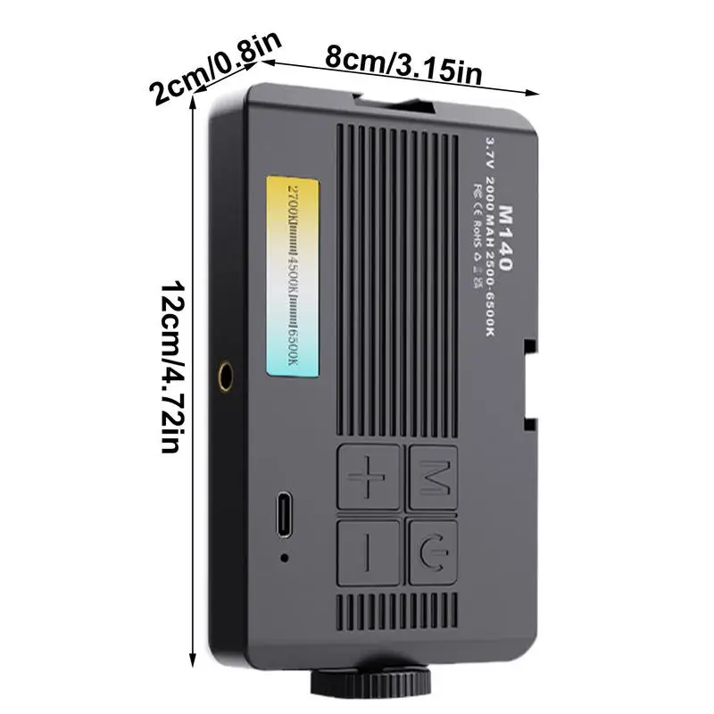 Phone Light For Video Recording Camera Light Attachment Built-in 96 LEDs Camera Fill Lamp For Laptop Computer Monitor Video