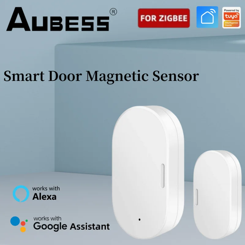 

AUBESS Tuya Zigbee умный дверной магнитный датчик, детекторы открытия и закрытия двери, окна, автоматизация умного дома через Alexa Google Home