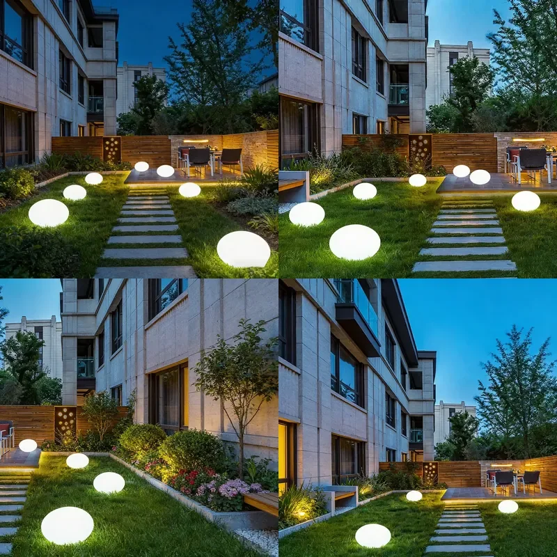 for  Modern Creative Outdoor Garden Solar Light Stone LED Waterproof IP65 Decorative Stone Lawn Light