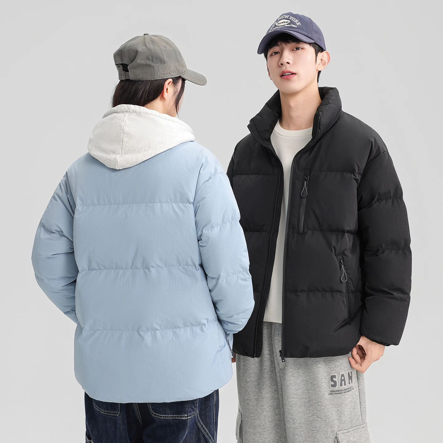 Couple Outdoor Running Exercise Thickened Warm 90% Down Jacket Winter New Simple Natural City Youth Windproof and Warm Jacket