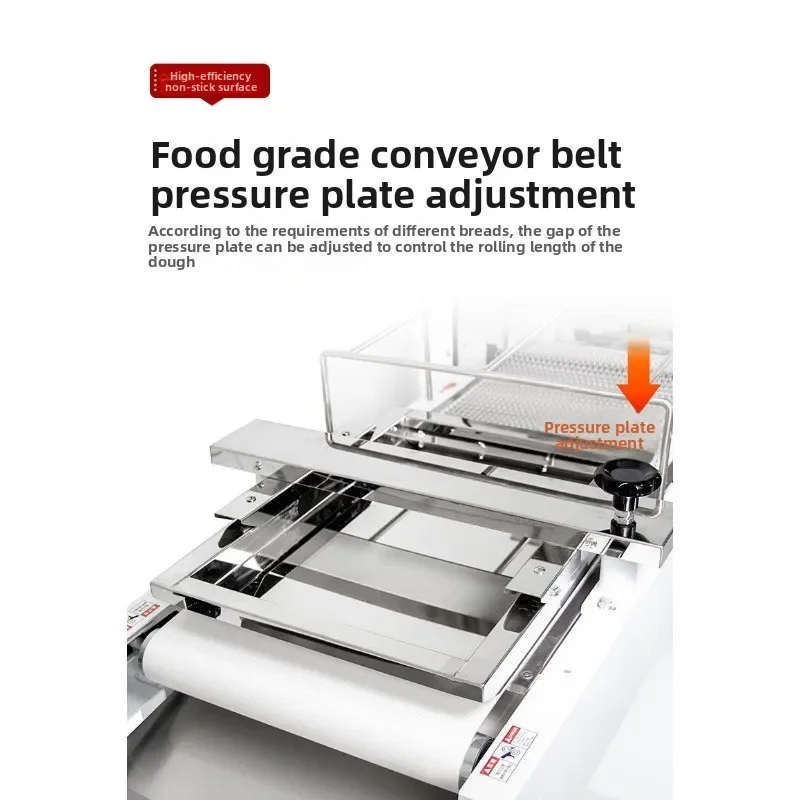 Commercial Toast Shaping Machine 380 Large Square Bag Dough Press Rounding Shaping Machine, Bakery Toast Shaping Machine