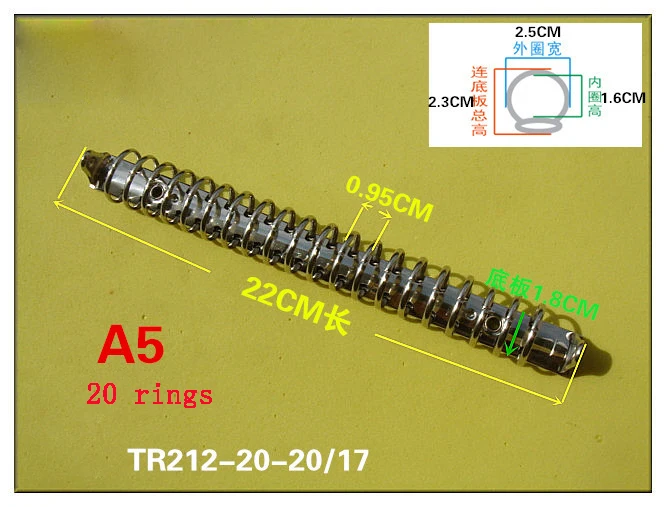 A4 B5 A5 30 / 26 / 20 Ring Metal Clips