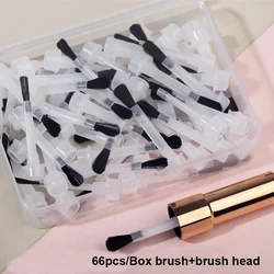 25/66pcs Disposable Nail Polish Brush Nail Polish Replacement Brush Kit ip Powder Liquid Replacement Brushes Manicure Tools