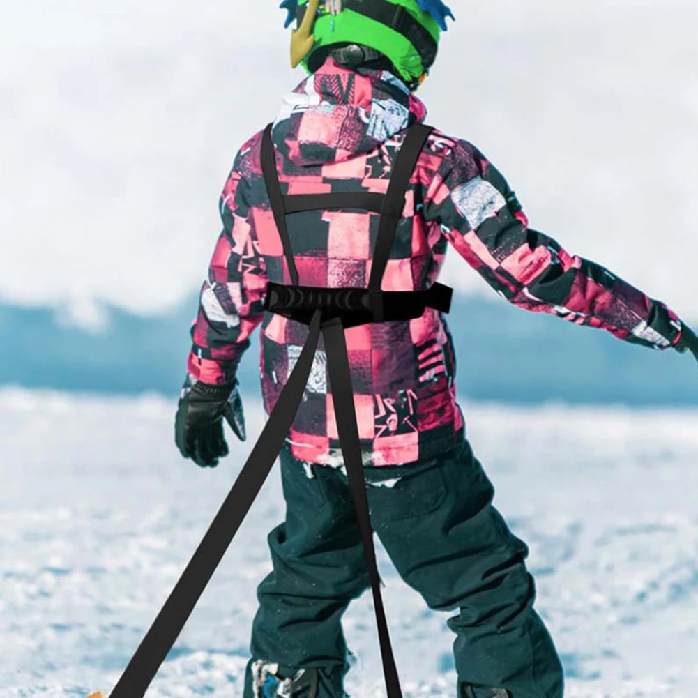 Arnés de esquí para niños, correa portadora de esquí, correa de hombro para Snowboard, confiabilidad de seguridad para patinaje, patinaje, Snowboard, 1-6 uds.