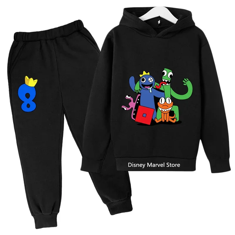 Game Rainbow Friends Hoodie Kids Pullover Cotton Hoodie Sweatshirt Boys Girls Anime Kawaii Coat Sudadera Kids Clothing Set