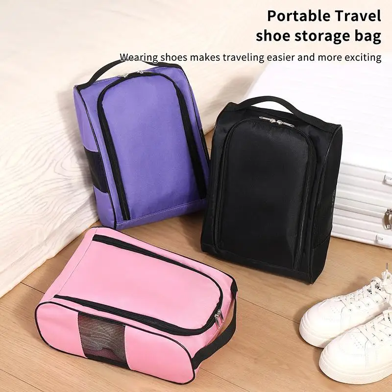 Oxford Shoe Carrier Bag for Football Boots Breathable Lightweight Design for Travel Gym Trainer Storage Organizer