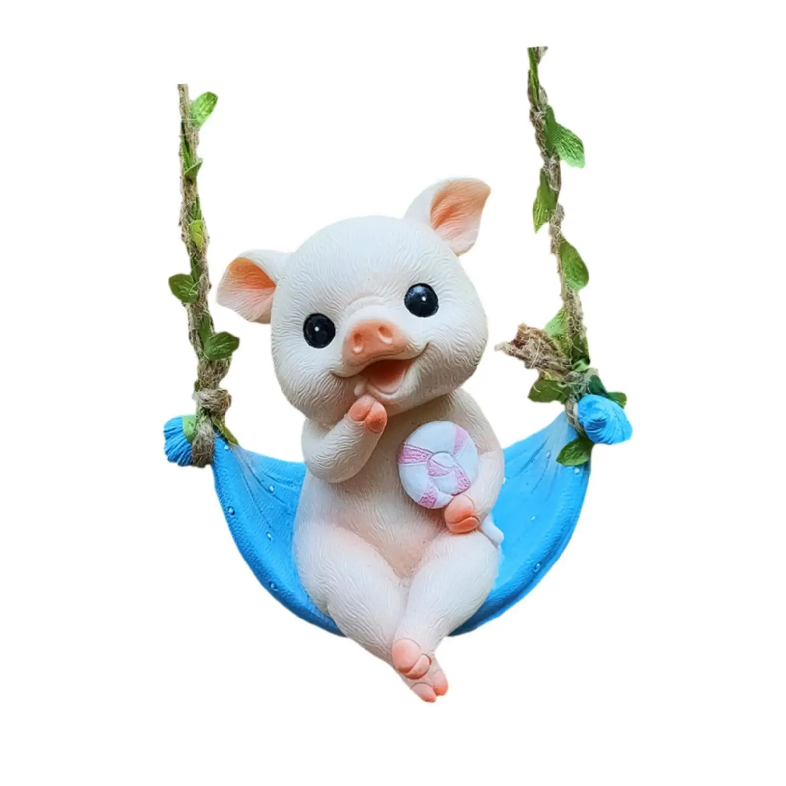 

Hanging Garden Statue Pig Figurine Yard Art Decor for Landscape Yard Outside