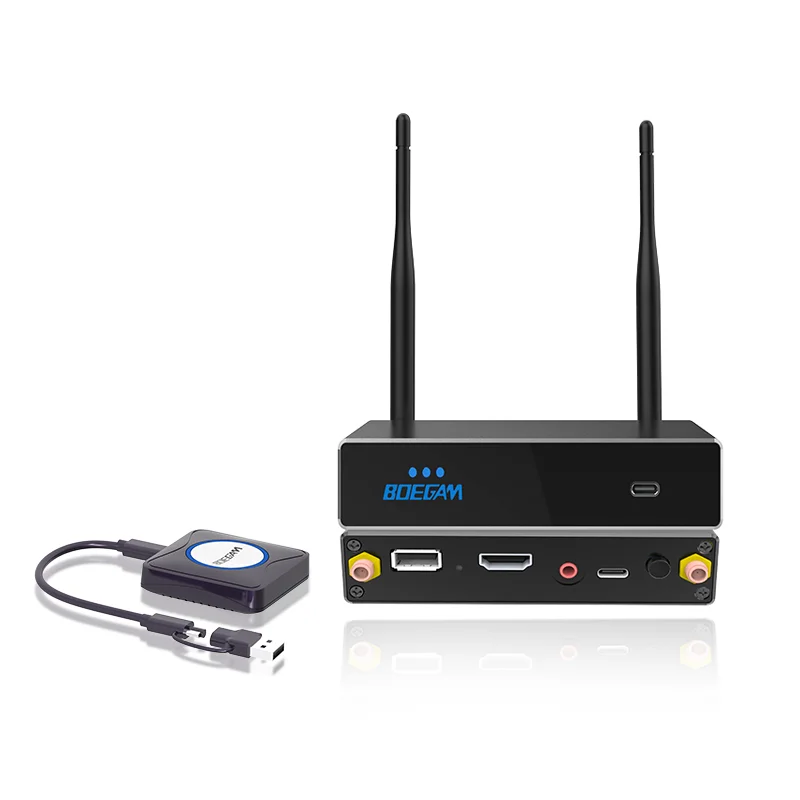 4K Wireless Presentation System for BYOD Screen Sharing Multi-Device Collaboration and Seamless Display for Office and Classroom