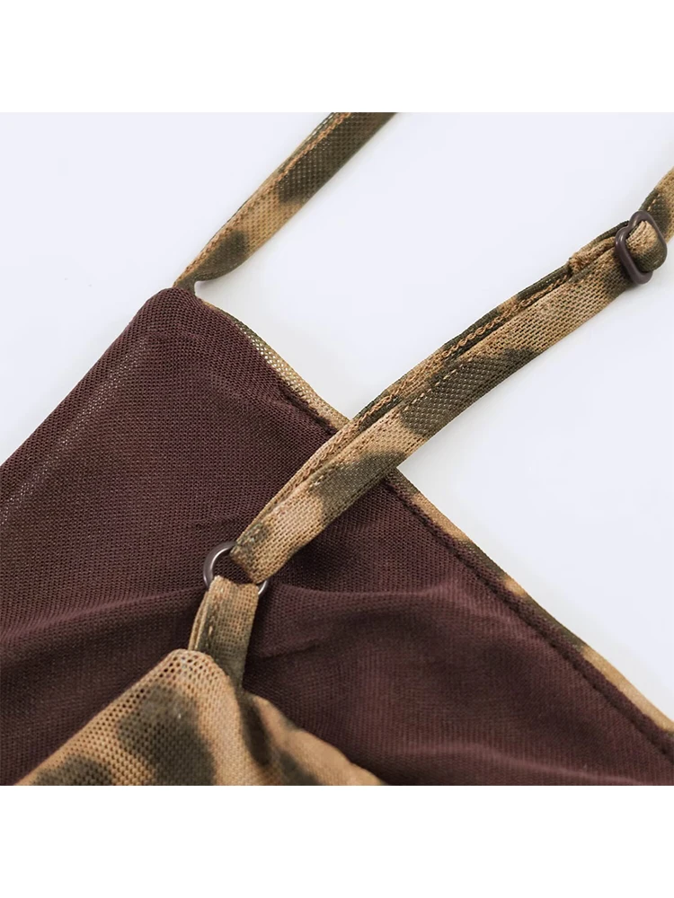 Ladies Sexy Summer Dress Women Vintage Leopard Print Sling Dress Party Suspender Sleeveless Backless Slimming Maxi Dress Female image 6