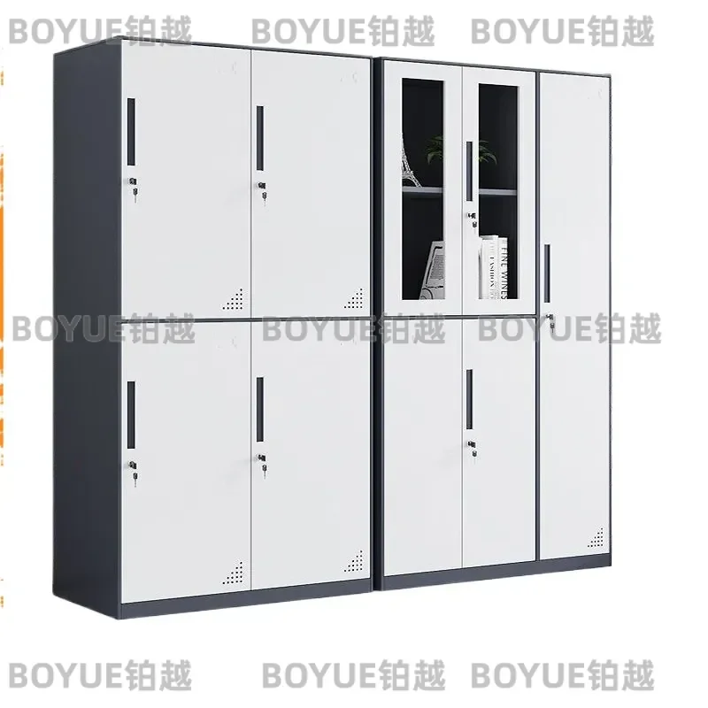Narrow Metal Storage Cabinet 4 Door Locker for Bathroom Dormitory 6 Door Changing Wardrobe with Lock Thickened Iron Organizer