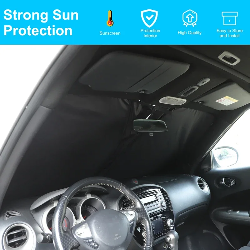 

Fit For Nissan Juke F15 11-19 silver tape Car Front Windshield Sunshade Sun Protection Visor Sunshade Interior Accessories
