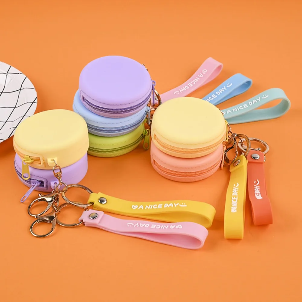 

New Zipper Coin Purse Waterproof With Wrist Rope Storage Bag High-capacity Portable Earphone Bag Children