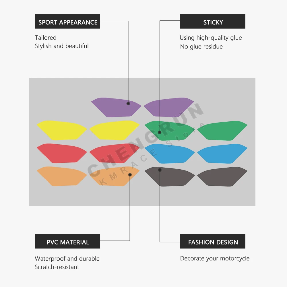 المصباح ملصق دراجة نارية ملصقات لسيارات BMW S1000RR 2023 S 1000 S1000 RR اكسسوارات 2022 2021 2020 2019 كشافات الشارات