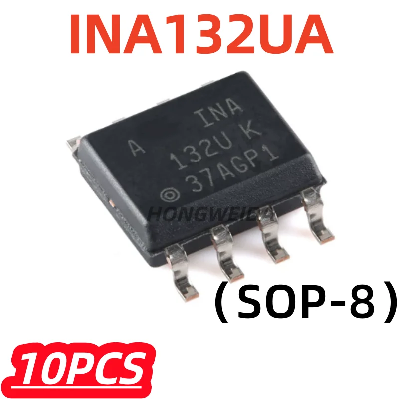 10Pcs/lot 100% New original INA132UA INA132 INA132U SOP-8 Single Power Differential Amplifier Chipset