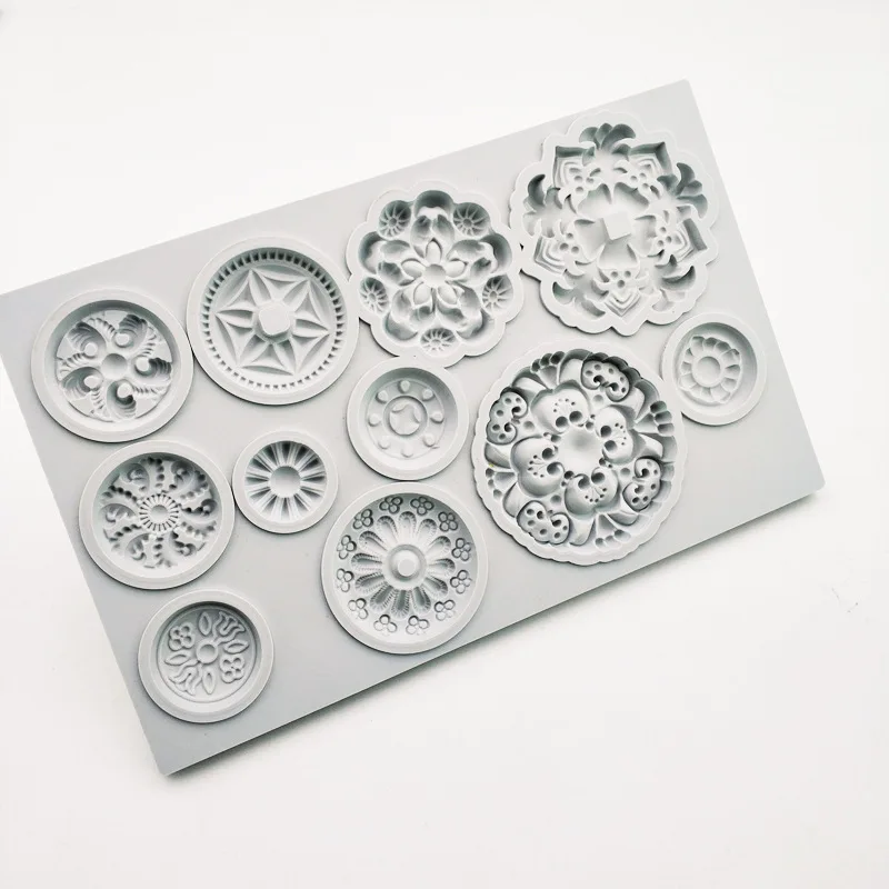 GX267 Round Deco Shaped Silicone Candle Aromatherapy Decoration Mold DIY Gypsum Resin Epoxy Craftwork Mould