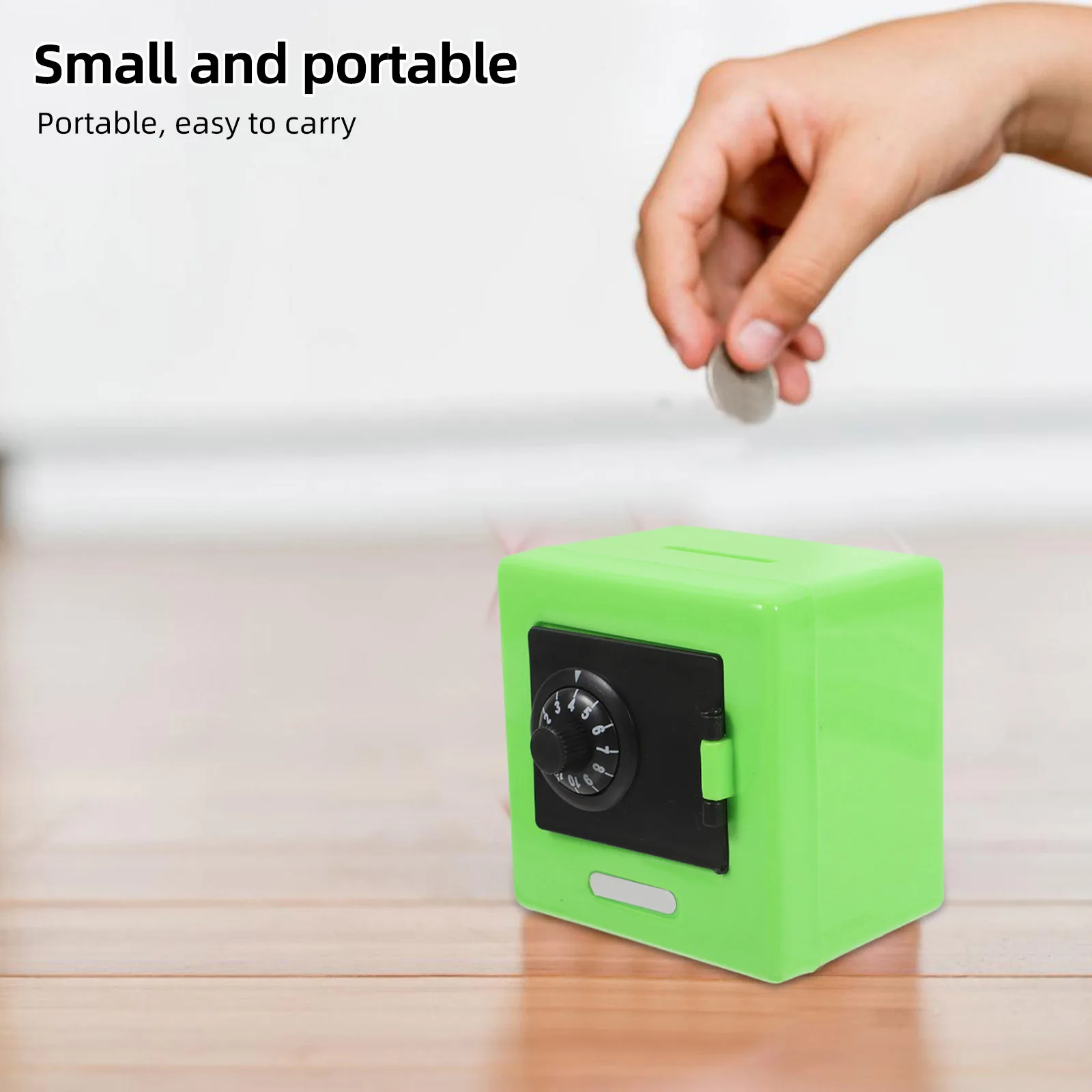 Mini Cash Box Combination Lock Coin Deposit Savings Banknote Money Storage Case Atm Piggy Bank Secure Bank for Kids Boys Girls