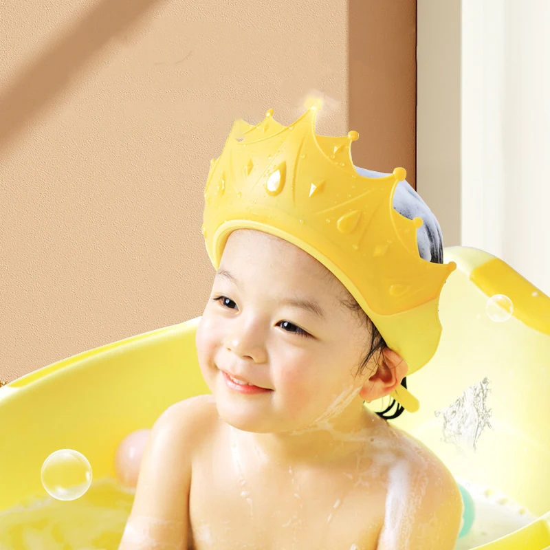 Shampoo Cap Baby Shower Cap Adjustable Hair Wash Hat for Kids Ear Protection Safe Children Bathing Shower Protect Head Cover