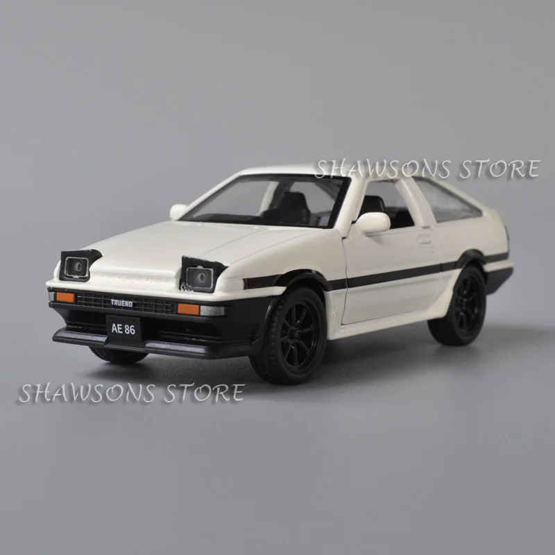 1:37 Scale Diecast Model Car Toys Toyota AE86 Pull Back Miniature Replica Collectible