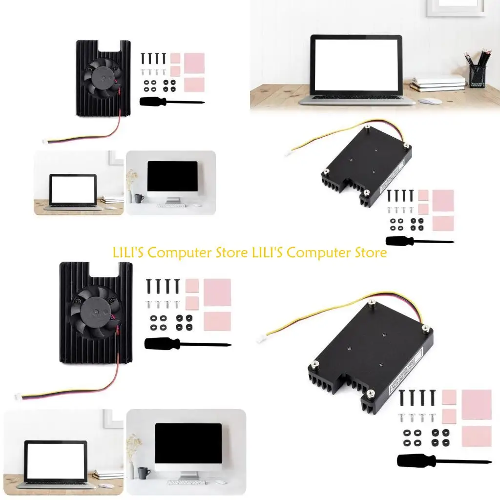 

A52B Brushless CPU Cooling Fan With Aluminum Heatsink Low Noise Radiator Heat Dissipation Fan For CM5 Development Board