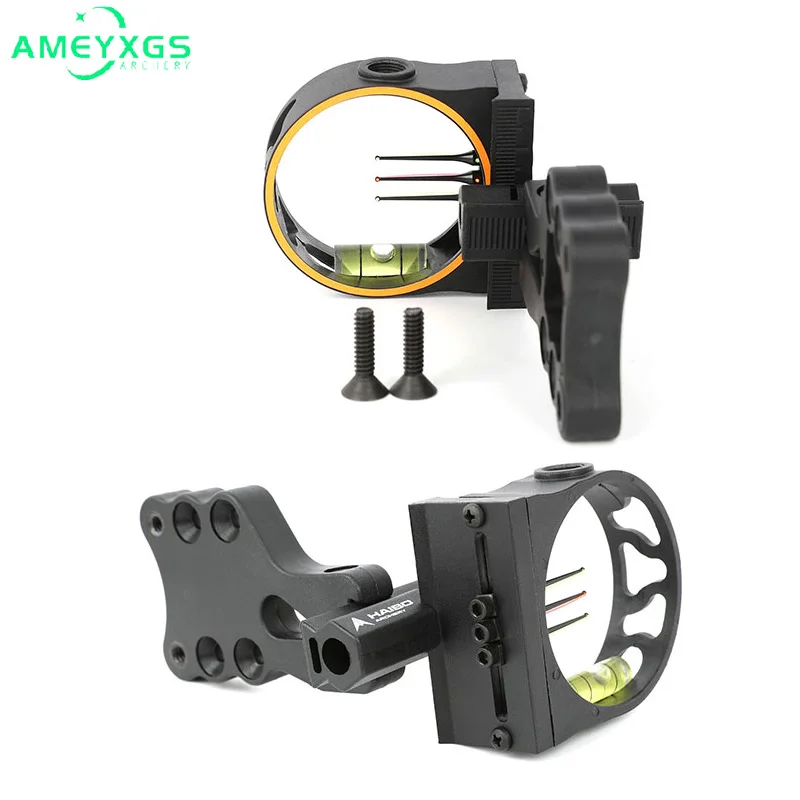 

Archery Compound Bow Sight 3Pin Sight Adjustable 0.019'' Fiber Optic Adjustable Target Shooting for Bows Hunting Accessories