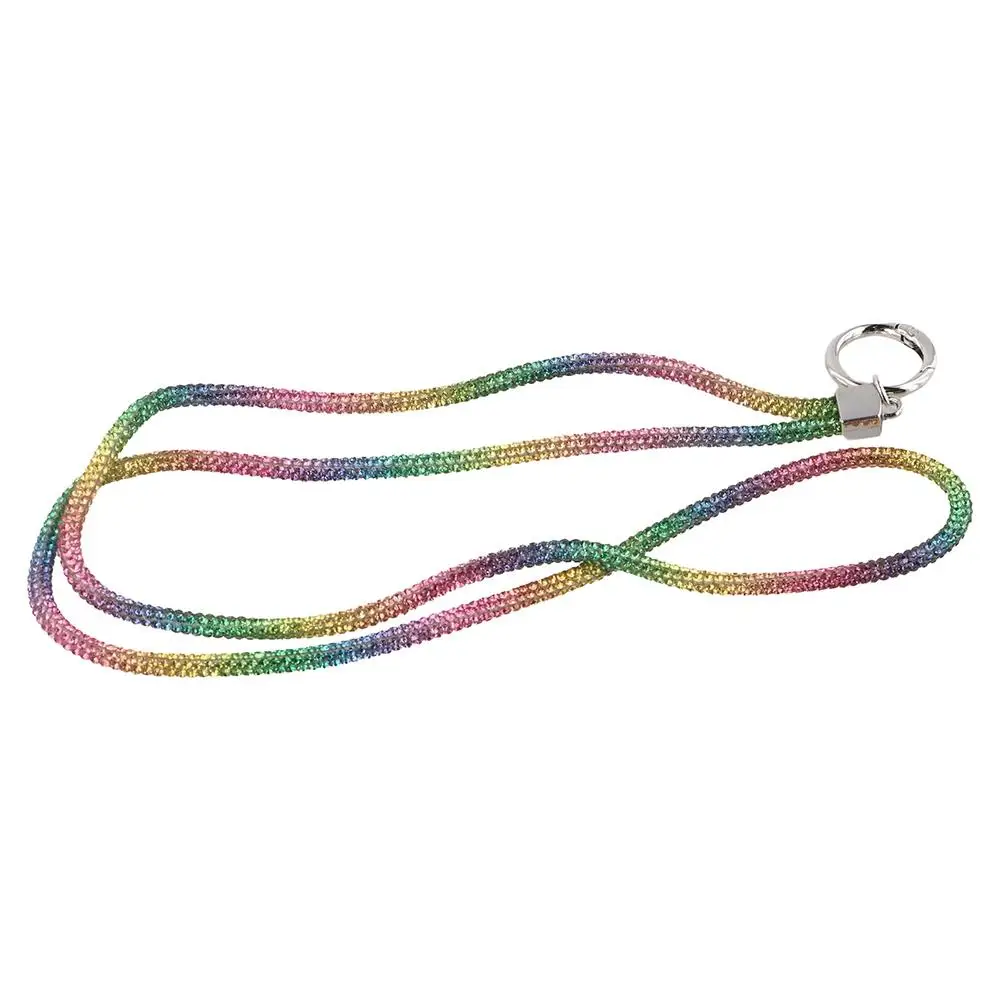 Glitter Bright Rhinestone Phone Lanyard Rhinestone Diamond Diamond Phone Lanyard Bling Bling Anti-lost Crystal Neck Strap
