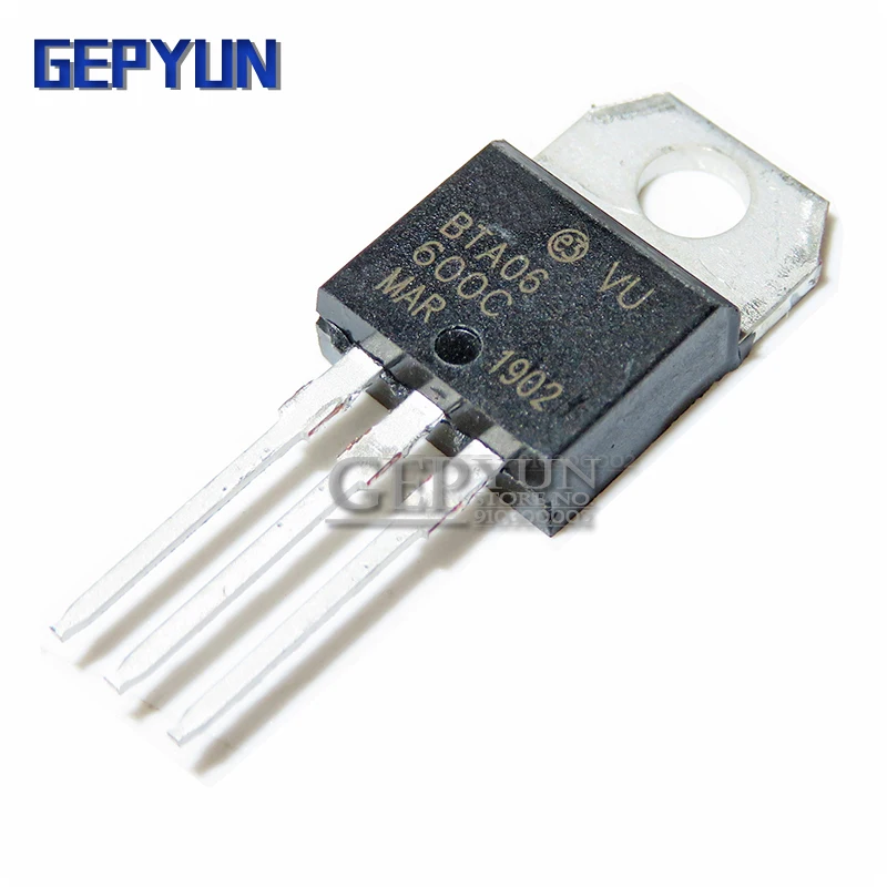 10PCS BTA06-600C TO-220 BTA06-600 TO220 bidirectional triode thyristor Gepyun