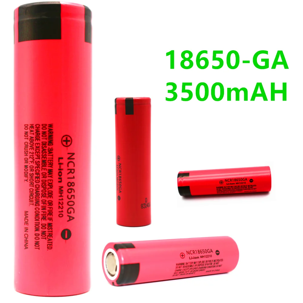 Original NCR 18650GA High Discharge 3.7V 3500mAh 18650 Rechargeable Battery Suitable for All Kinds of Electronic Products