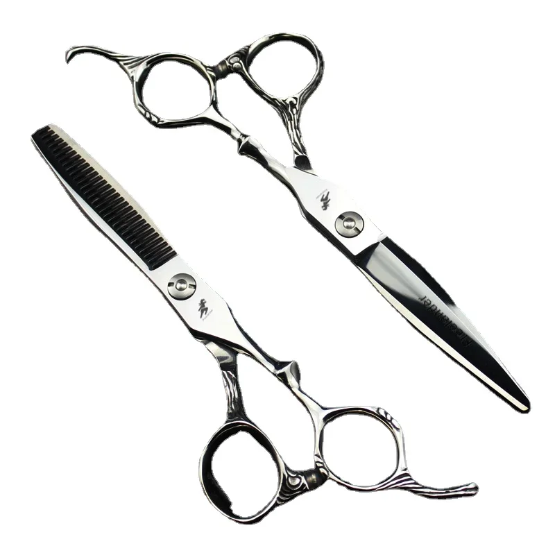 Freelander Barber Hair Scissors 6 inch Professional Hairdressing Scissors With Japan Sink Screw Hair Cutting Thinning Scissors