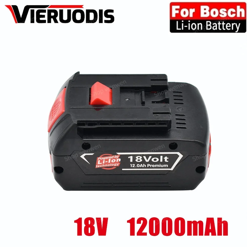 

18V Battery 12.0Ah for Bosch Electric Drill 18V Rechargeable Li-ion Battery BAT609, BAT609G, BAT618, BAT618G, BAT614