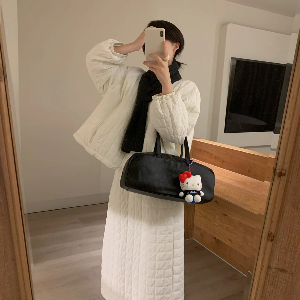 

Корейский Sle, универсальный осенне-зимний хит, женский новый модный хлопковый топ f, юбка, комплект из двух предметов, маленький размер, повседневный Sle