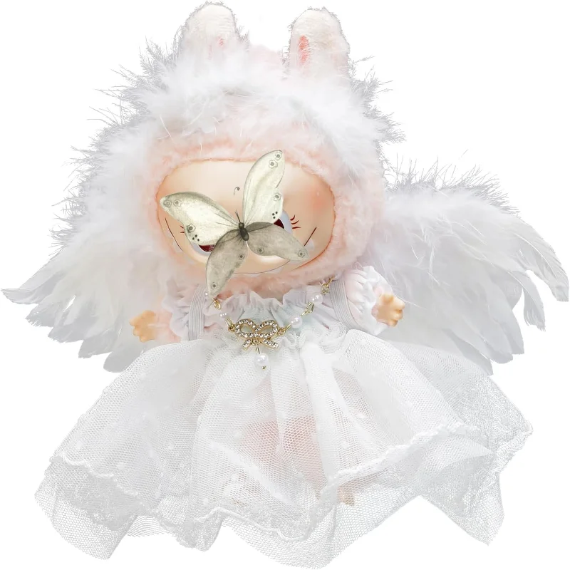 

4Set 6.7IN/17cm Doll Clothes, Premium Outfit with Miniature Accessories for ropa para Doll Collection(Pink)