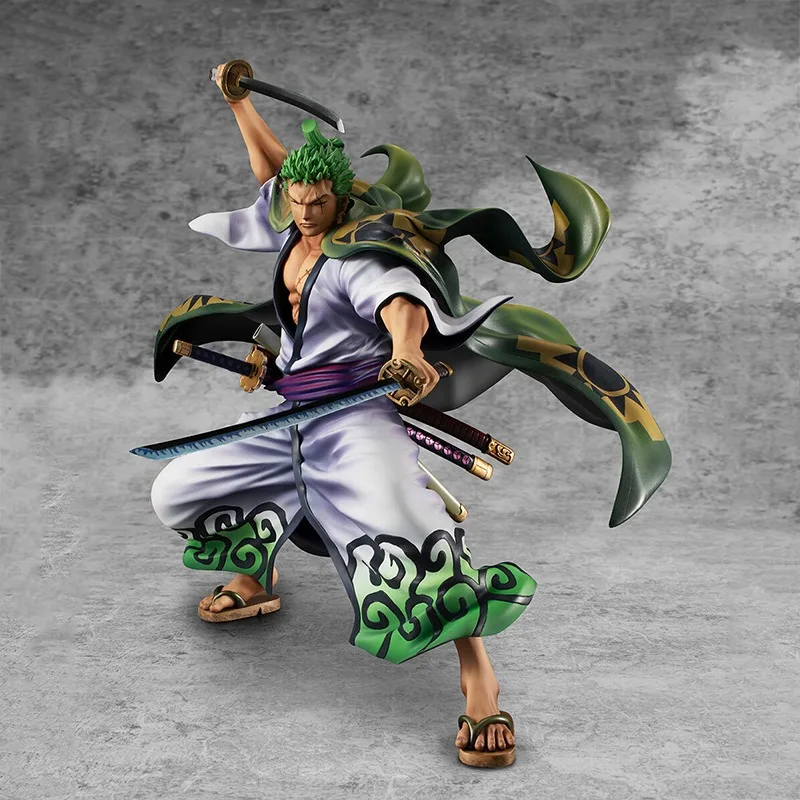 Stock Genuine Mega House POP One Piece Roronoa Zoro Warriors Alliance 22.5CM PVC Anime Action Figures Collectable Model Toy Gift