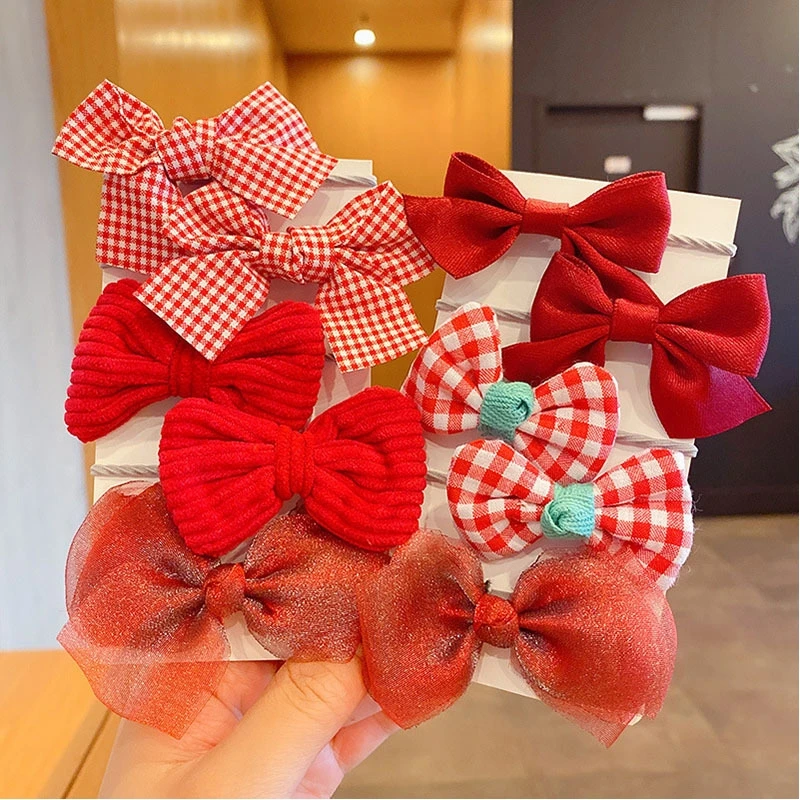 10 sztuk akcesoria do włosów dziewczyny Scrunchies estetyczne Lacos De Cabelo Infantil opaski dziecięce opaski na głowę Bandes Bandeaux Elastiquec śliczne