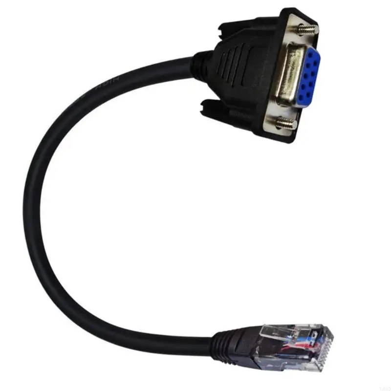 Y8AD Ethernet Консоли кабель RJ45 до RS232, последовательный порт DB9 9PIN до консолей LAN RJ45