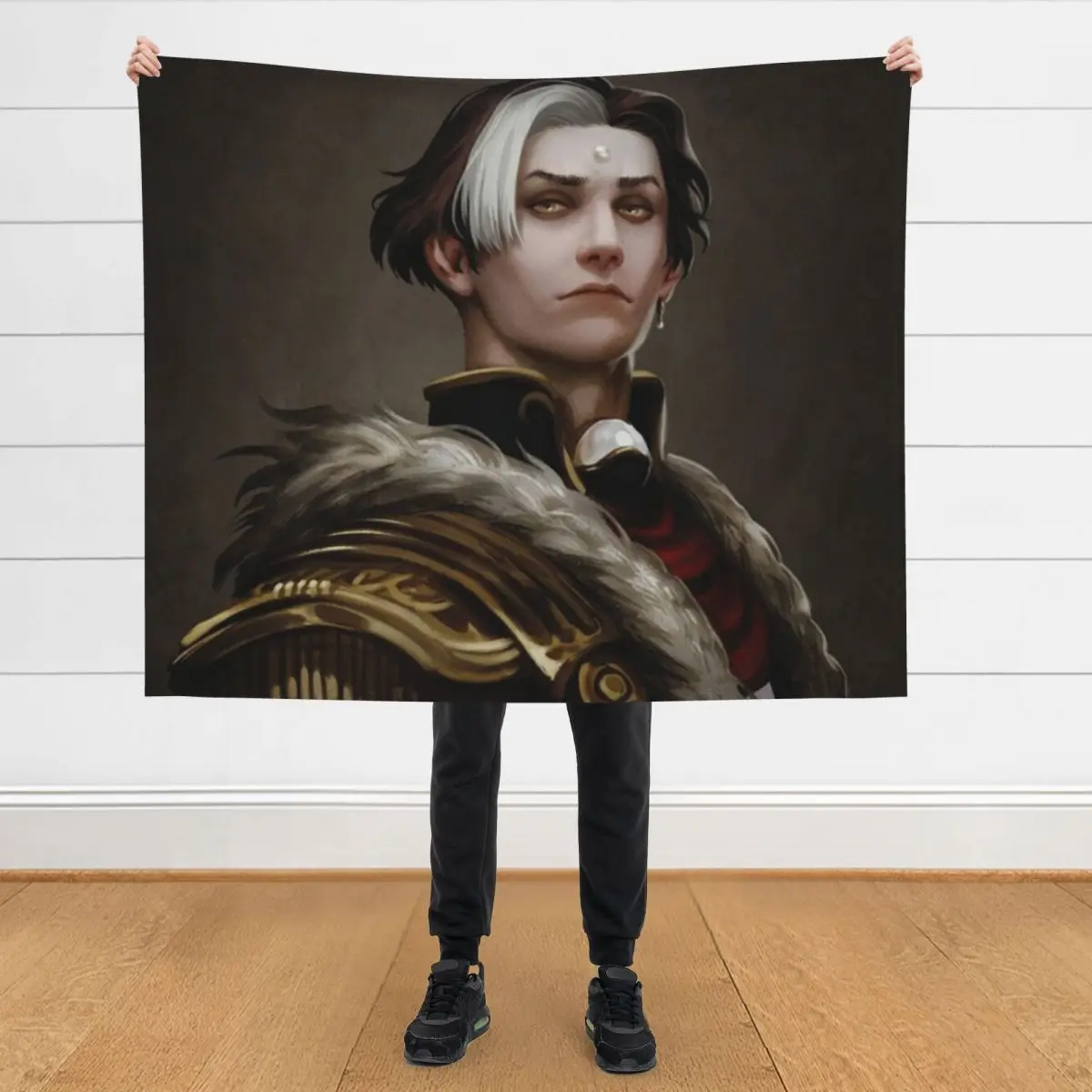 

Solus zos Galvus portrait Throw Blanket Blankets For Sofas Multi-Purpose christmas decoration Sofas Blankets