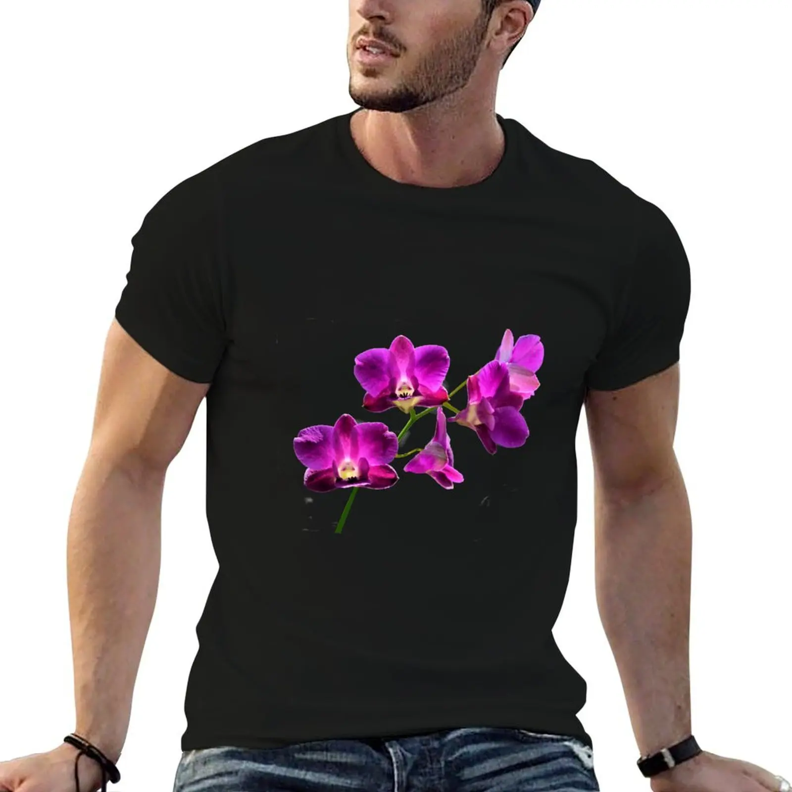 

Purple Phalaenopsis (moth) orchids T-Shirt t shirt man plain man t shirt heavy cotton T-Shirt