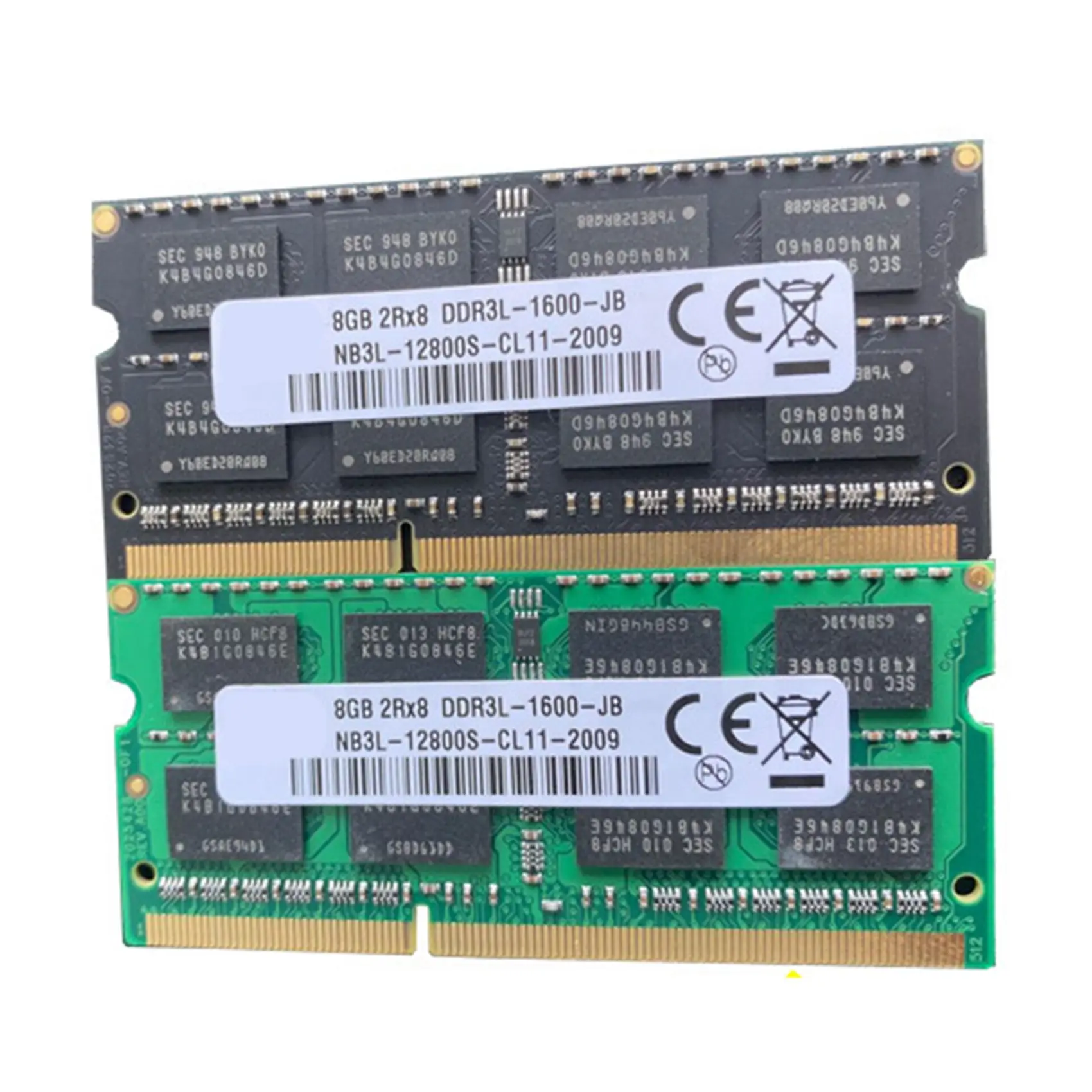 DDR3 8GB de memória RAM portátil, 1600MHz, 1.35V, 204 pinos, SODIMM, suporte Dual Channel para laptop Intel AMD