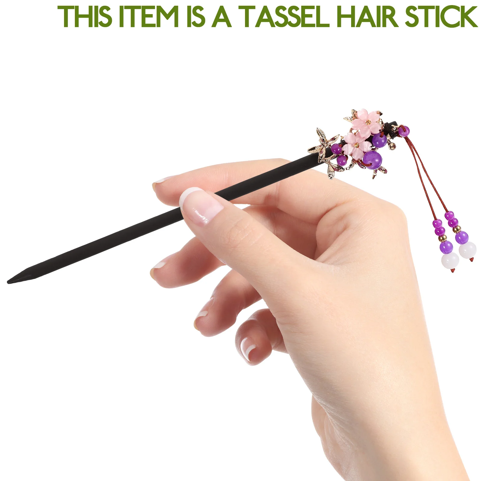 

Wooden Hair Stick Pins Vintage Headdress Retro Design Lightweight Durable Hairstyle Accessories For Women Girls