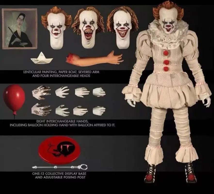 Mezco Ant Clown Returns Pennywise Action Figure Collectible Ornament Holiday Toy Gift