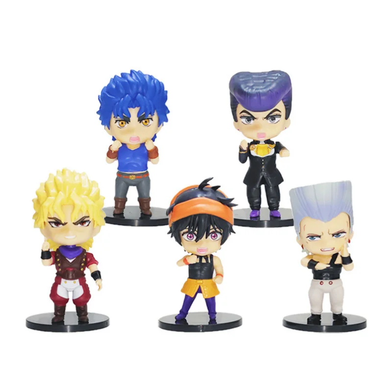 Anime Le Bizzarre Avventure di JoJo Figura Kujo Jotaro Iggy Polnareff Kakyoin Tenmei Action Figure Bambini Ornamenti Regalo Da Collezione