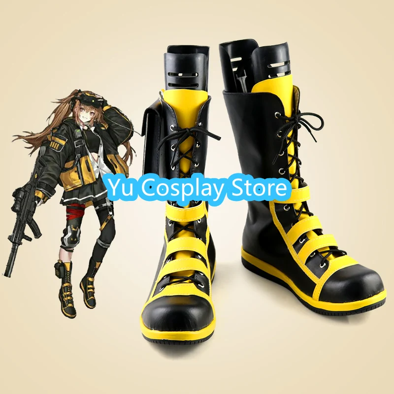 Spiel Mädchen Frontline Ump9 Cosplay Schuhe Halloween Karneval Stiefel Pu Lederschuhe Cosplay Requisiten nach Maß