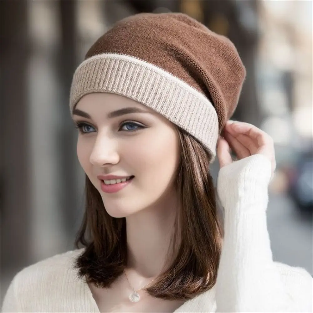 

Fashion Warm Thickened Knitted Hat Windproof Coldproof Ear Protection Beanies for Autumn Winter