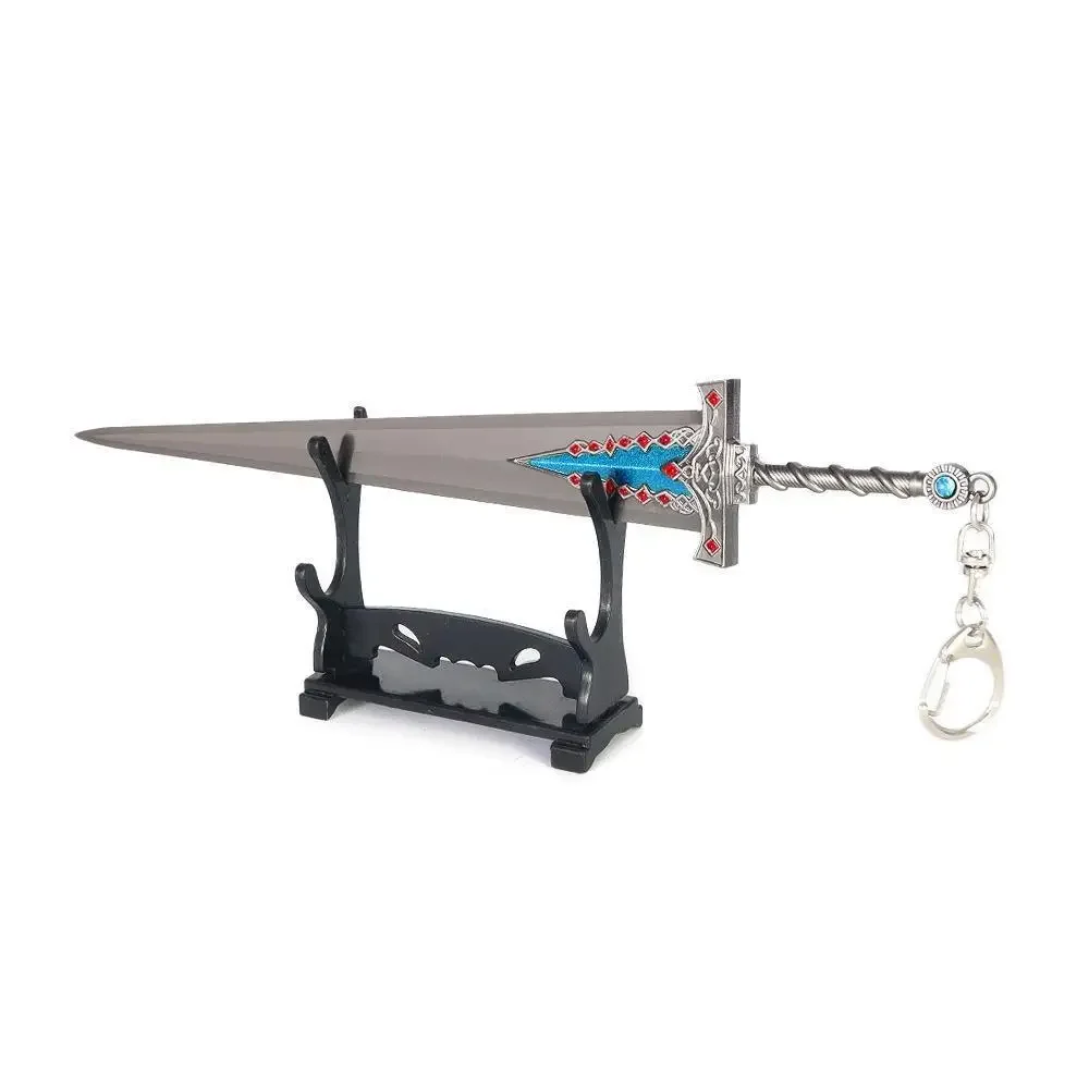 Lua escura greatsword elden ranni arma colecionável modelo de metal completo chaveiro pingente jogo periférico cosplay espada modelo brinquedo