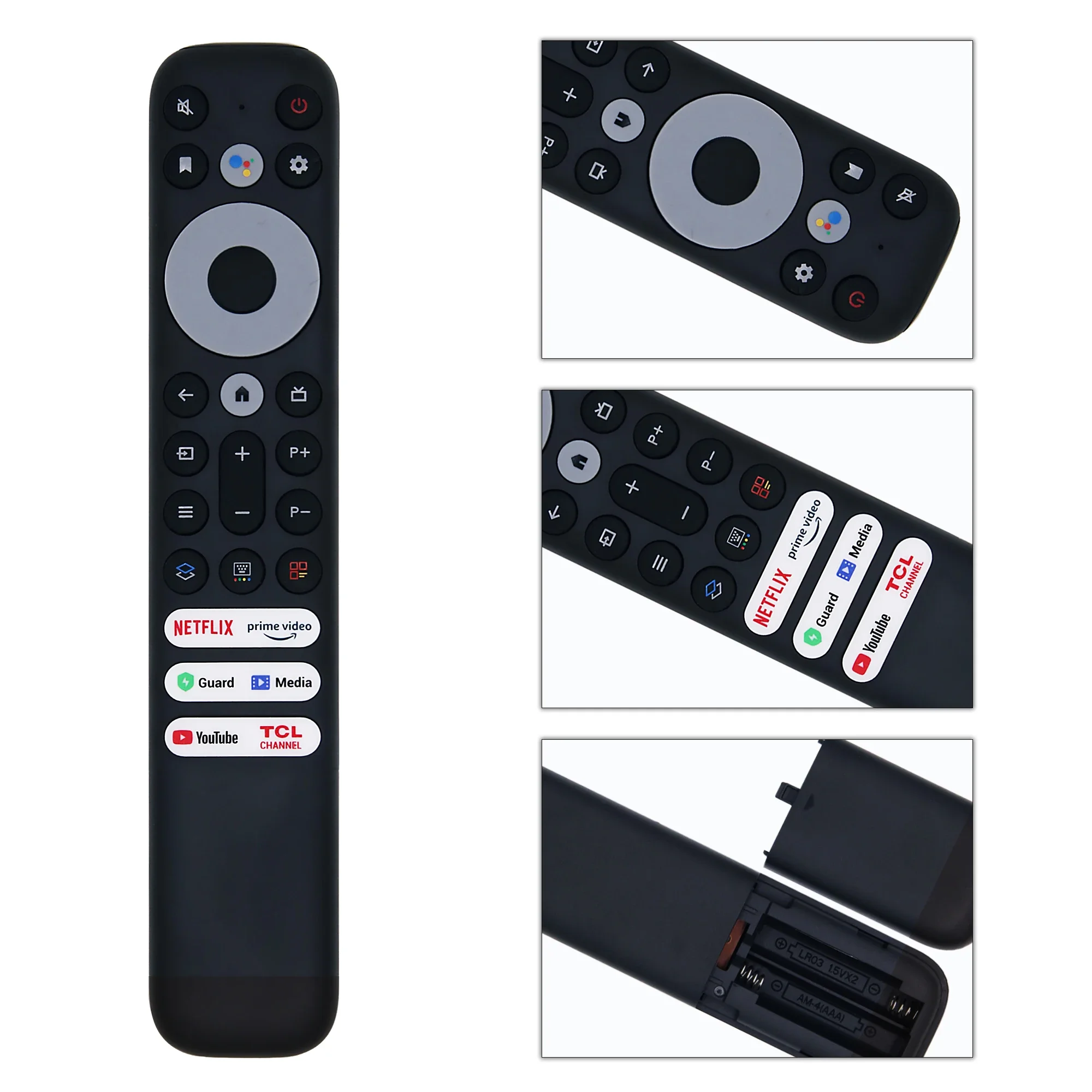 Replacement Remote Control Fit for TCL TV with Netflix RC902V FMR1 FMR4 FMR5 FMR7 FMR9 50P725G 55C728 75C728 No Voice Function