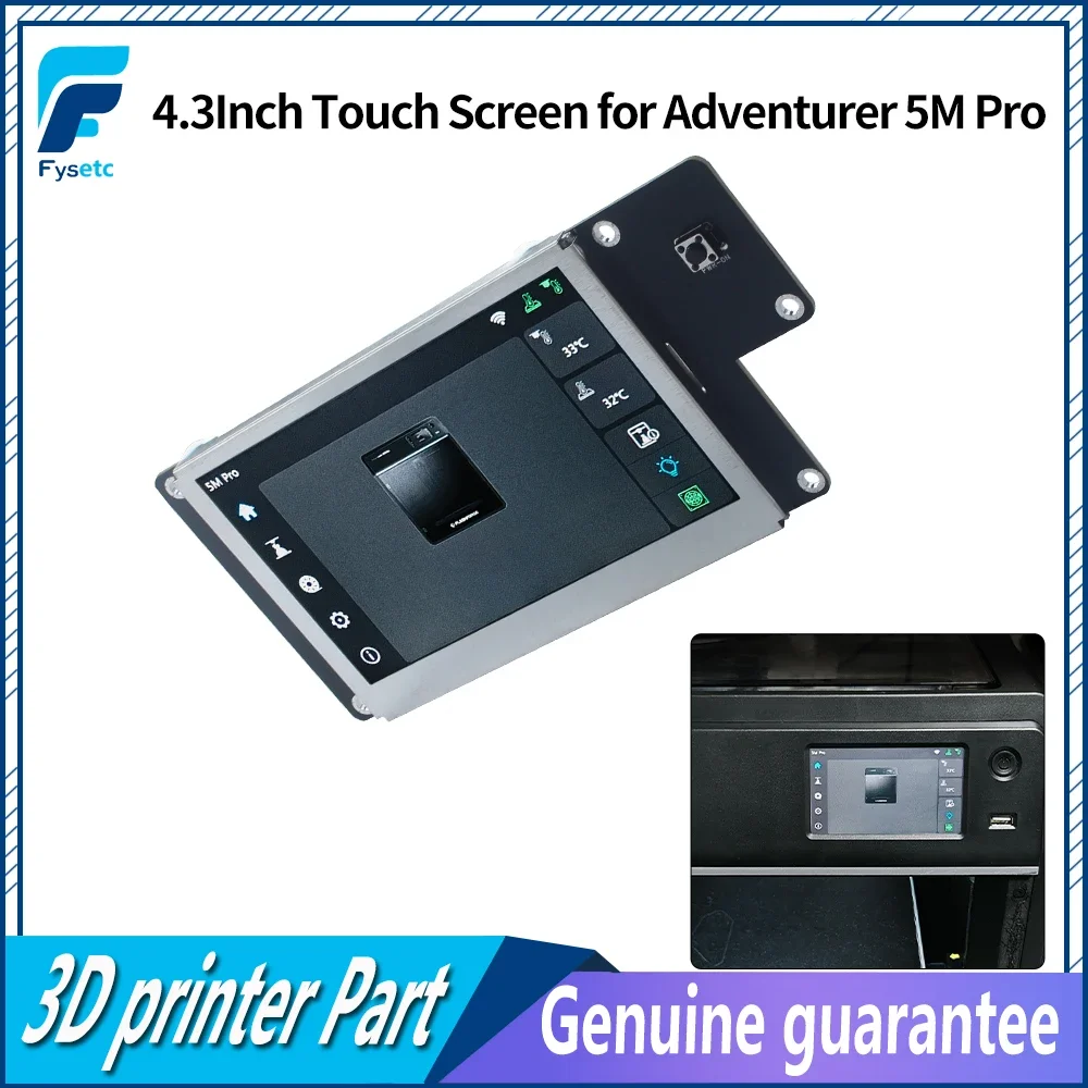 

Запчасти для 3D-принтера FlashForge Adventure 5M Pro, сенсорный экран, 4,3-дюймовое сенсорное управление для 3D-принтера FlashForge
