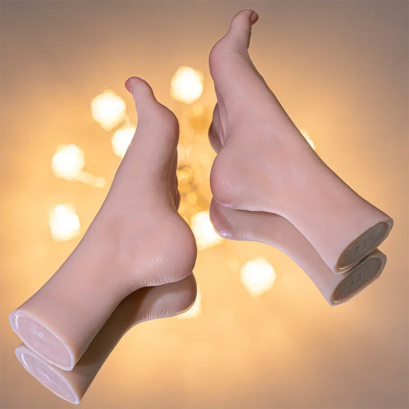 Simulated foot model silicone female stockings, beautiful feet, shoe shooting props, jade foot arched foot modelHOT SALES