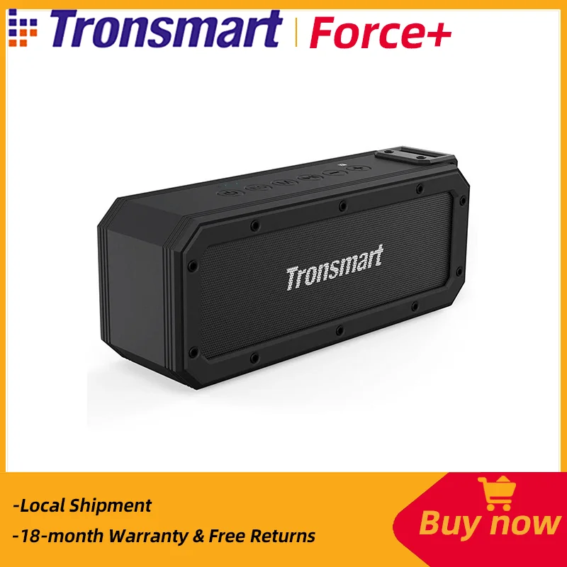 Tronsmart Force+ Bluetooth 5.0 Speaker 40W Portable Outdoor Speaker with IPX7 Waterproof, 15H Playtime, NFC