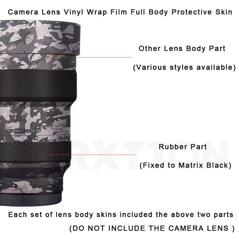 Sigma 14 24 f 2.8 Lens Decal Skins Lens Premium Sticker Cover Cases for Sigma Art 14-24mm F2.8 DG DN for Sony E Mount