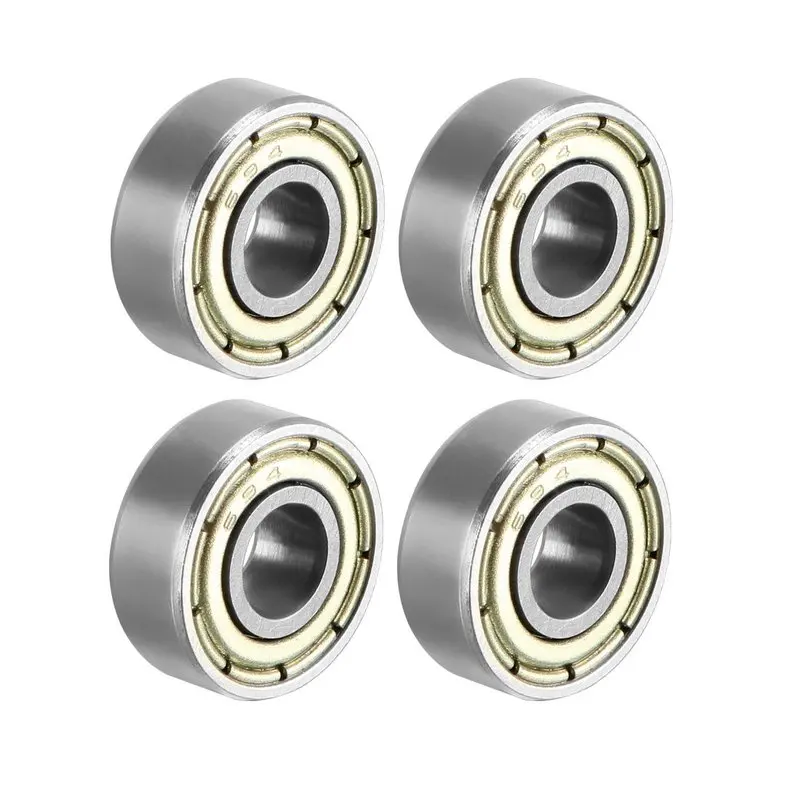 4Pcs 694ZZ Deep Groove Ball Bearings 4×11×4mm Double ZZ Metal Shield Bearing Steel Miniature Bearings 694-2Z